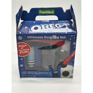 Frankford Oreo Ultimate Dunking Set Mug Cookie Cage Tongs Napkin 40297 New exp